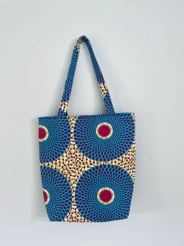 African fabric tote bag