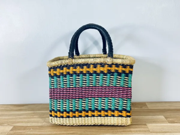 Rectangular woven basket